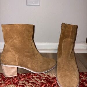Crevo Brown Suede Ankle Booties